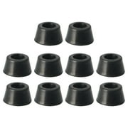 Unique Bargains Cone Rubber Feet Pad Furniture Cover Bumper 33mm x 18mm 10 Pcs Black