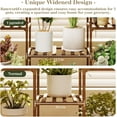 thumbnail image 2 of Bamworld Large Plant Stand Indoor Outdoor Plant Shelves Indoor Plant Holder for Living Room Outdoor Plant Rack Indoor Multiple Plants Patio Balcony Garden, 2 of 7