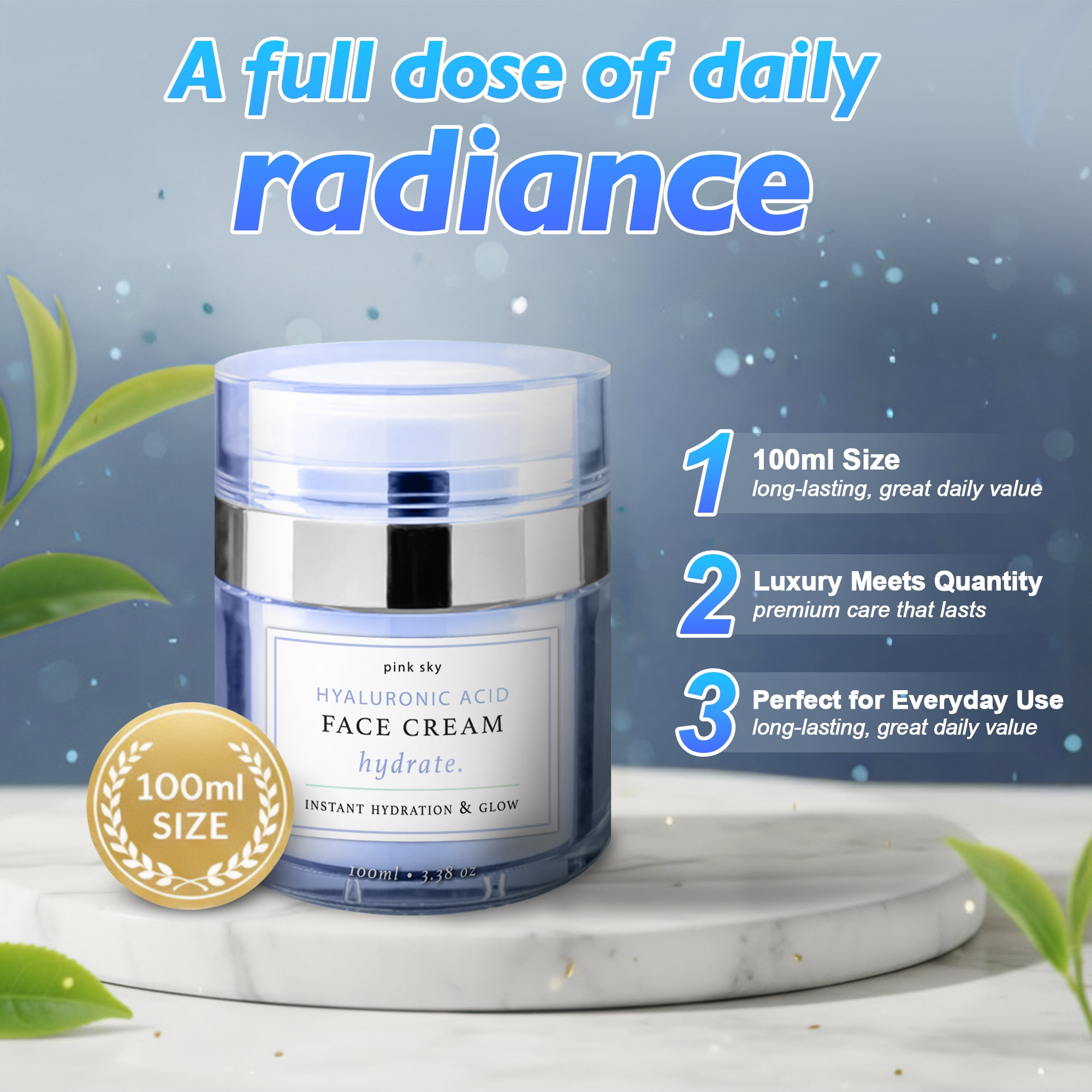 Pink Sky Face Cream instant hydration and glow Face Cream 100ml