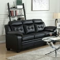 thumbnail image 2 of Finley Upholstered Padded Arm Tufted Sofa Black, 2 of 9