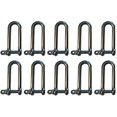 thumbnail image 1 of US STAINLESS 10 Pcs Acier Inoxydable 316 Long Manille 3/16 Pouces (5mm) Grade Marin, 1 of 2