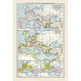 thumbnail image 3 of Droysen 11x14 Black Modern Framed Museum Art Print Titled - Europe Migrations - Droysen 1886, 3 of 5