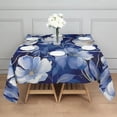 thumbnail image 3 of Pioneer Flower Floral Print Pattern Square Tablecloth,Waterproof Square Table Cover,Wipeable Spillproof Washable Table Cover for Home Kitchen Party Decor 42"X42"(107x107cm), 3 of 6