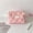 Pink, variant on Bow Color Cosmetic Bag for Women, Solid Color Toiletry Organizer Pouch, Travel Makeup Storage Bag for Bathroom and Suitcase(White)