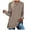 Coffee, variant on Wangmeiwg Women's T-Shirts - Casual Soft Top Long Sleeve Round Neck Solid Color Sweatshirt Loose Fashion Blouse - Platform Competitive Title Adaptation Grey XXL
