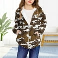 thumbnail image 4 of YUNAFFT Boys Girls Hooded Sweatshirt Camo Print Full-Zip Casual Sporty Design Military Streetwear Urban Style, 4 of 8