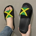 thumbnail image 3 of Jrysaedy Jamaica Flag Pattern Slide Sandals for Women Men Ultra Comfort Recovery Pillow Slippers Soft Summer Beach Shoes, 3 of 7