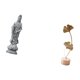 thumbnail image 5 of Escultura de piedra de Buda Guan Yin con adorno de hoja de metal, figura abstracta de Feng Shui, obra de arte nórdico creativa para decoración de escr, 5 of 8