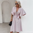 thumbnail image 3 of Summer Dresses for Women Maxi Dress Lace Panel Sexy Midi Dress Lace Lace Dress, 3 of 7