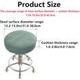 thumbnail image 2 of 2 Pcs Stretch Chair Covers, Round Swivel Stool Cover Bar Stool Cover, 35-42cm(Green), 2 of 5