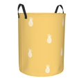 thumbnail image 3 of YFYANG Waterproof Laundry Hamper, Yellow Pineapple Pattern Laundry Basket Oxford Fabric with Handle Foldable, M, 3 of 8