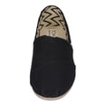 thumbnail image 3 of TOMS WOMEN CLASSIC ALPARGATA HERITAGE CANVAS LOAFER SIZE 8.5W - BLACK/WHITE, 3 of 5