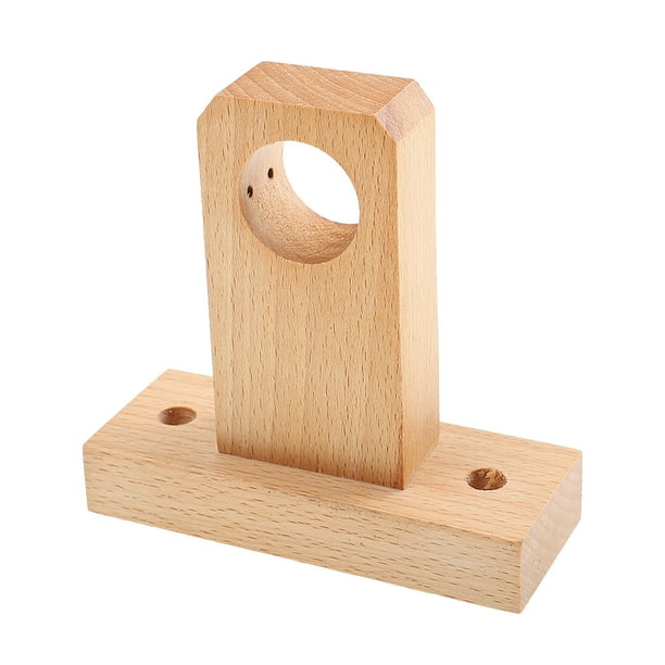 Extremo de barra para cortina de baño, soporte de madera para barra, accesorio para cortina de ducha para el hogar