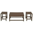 thumbnail image 4 of Polytrends  Laguna Hdpe All Weather Outdoor Patio Coffee And Side Tables (3-Piece Set) Dark Brown, 4 of 5