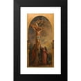 thumbnail image 2 of Louis-Antoine-Léon Riesener 11x18 Black Modern Framed Museum Art Print Titled - Christ Carrying His Cross (1854), 2 of 5