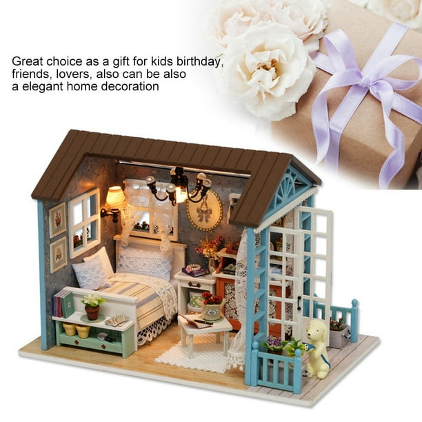 Kit De Maison Miniature Bricolage Durable Maison De Poupée En Bois, Maisons  De Poupée Maison De Poupée, Enfants Amoureux Pour Enfants Amis 