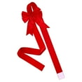 thumbnail image 4 of 78.8 Inch Large Christmas Cabinet Bow – Red Velvet Door Ribbon with Steel Wire for Kitchen, Furniture, Xmas Tree, Wall & Party Decorations, 4 of 9