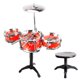 thumbnail image 2 of 3/5 tambor baquetas taburete conjunto Jazz Band instrumento Musical juguete regalo Sunnimix Instrumentos musicales Drum Toy, 2 of 5