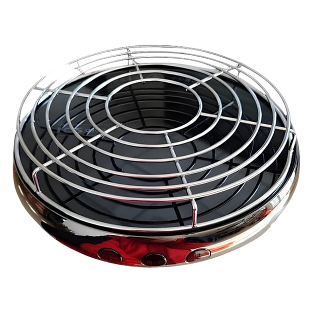 Outdoor Electric Grill With Ceramic Heating Element And Included Grill Net For Baking Grilling Tea Brewing 120 V