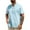 Light Blue, variant on Wyobmus Mens Henley Shirts Short Sleeve Casual Fashion Button Up Shirts Lightweight Summer Basic Tee S-3X Coffee