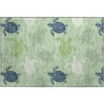 thumbnail image 2 of Addison Rugs Mayfield Washable Coastal Turtles Green Rectangle Rug, 1'8" x 2'6", 2 of 5