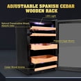 thumbnail image 5 of TCFUNDY 65L Electric Humidor Cigar Cooler W/Cedar Wood Shelves Cooling Digital Hygromete, 5 of 10