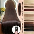 thumbnail image 1 of MY-LADY 50strands/set 100% Remy Human Hair Micror Loop Extensions Natural Hair MicroBead Pre Bonded Micro Link Real Hairpiece without Glue 16inch #02 Dark Brown, 1 of 8