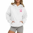 thumbnail image 2 of Cancer Awareness Hoodies for Women 2025 Sparkle Glitter Hoodie with Pockets Hooded Sweatshirt Pullover Tops, 2 of 6