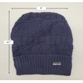 thumbnail image 3 of GRNSHTS Winter Warm Knitted Beanie and Warm Scarf Set for Women, Soft Fleece Lining and Stylish Knit Scarf and Beanie Set (Navy), 3 of 12