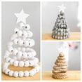 thumbnail image 5 of Spiral Christmas Tree Ornaments with Wooden Star Xmas Tree Topper Decorative Holiday Party Table Decorations, 5 of 6