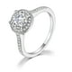 thumbnail image 1 of Anillo de compromiso clásico europeo y americano para mujer, con microincrustaciones de circonita AAA, chapado en platino, joyería de diamantes, 1 of 6