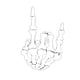 thumbnail image 2 of Calcomanía de mano para usar en computadora portátil, automóvil, camión, Blanco, 2 of 9