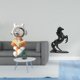 thumbnail image 2 of Figura decorativa de con forma de caballo, ideal para decorar pasteles, chimeneas, , centros de mesa, paisajes o dormitorios., 2 of 8