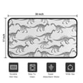 thumbnail image 5 of White Cartoon Dinosaurs Skeletons Pattern Door Rugs,Washable Non Slip Door Mats Indoor,Decorative Door Mats,Entry Mat Indoor for Entrance,Bedroom,Kitchen,Bathroom,30"x17", 5 of 6