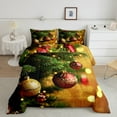 Merry Christmas Comforter Set for Boys Girls Kids Happy New Year