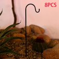 thumbnail image 1 of 8x gancho de pastor ganchos de Metal extensibles resistentes al óxido perchas gancho de suspensión de plantas para macetas luces comederos de pájaros Sharpla ganchos al aire libre, 1 of 8
