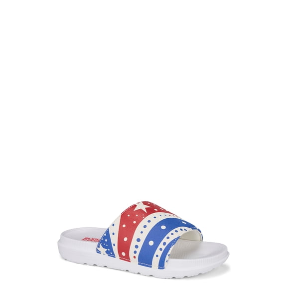 Rugged Shark Americana Kids Slide Sandals