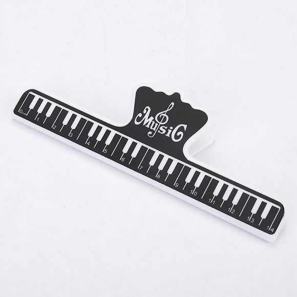 GLFILL Supports de Piano pour Pages de Livre de Chansons Clips de Notes de Musique Rouge/jaune/noir/bleu pour Livres de Musique Pièces de Pratique Noir