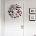 thumbnail image 3 of ShinYu Corona de Flores Simuladas para Dintel de Puerta, Decoración de Rosas, Flores Falsas para Bodas y Festividades., 3 of 7