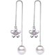 thumbnail image 2 of Pendientes de borla pequeños y frescos con flores bonitas, estilo bohemio, estilo étnico, pendiente de cuerda colgante para mujeres y niñas, 2 of 5