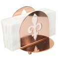 thumbnail image 4 of Creative Home Copper Plated Metal Tabletop Napkin Holder with Fleur-de-Lis Motif, 4 of 7