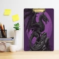thumbnail image 4 of Vzayyk 12'x 9' Clipboard With Retractable Small Hook For Offices Seminars A Black & Purple Dragon, 4 of 9