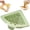 Green, variant on Triangular Drain Basket for Kitchen Sink, Magnetic Corner Sink Strainer with Foldable Design, Large Capacity Filter for Draining