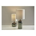 thumbnail image 2 of Adesso Marina Tall Table Lamp, Black Rubberwood with Smoked Glass, 2 of 4
