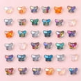 thumbnail image 2 of U8MO 20pcs 7.5x10mm Glossy Colorful Butterfly Crystal Glass Loose Crafts Beads Lot-Yellow, 2 of 6
