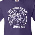 thumbnail image 4 of Inktastic Summer Vacation Mode Cape Charles Beach Virginia Youth T-Shirt, 4 of 5