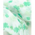 thumbnail image 2 of D&Y Women's St. Patrick's Day Lucky Clover Sheer Infinity Loop Scarf, Shamrock, White, 2 of 2