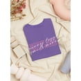 thumbnail image 3 of Worry Less Smile More Banner Shaped T-Shirt Women -Image by Shutterstock, Female Small, 3 of 4