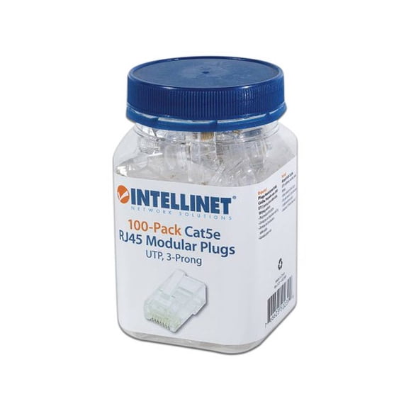 Plugs RJ-45 Intellinet Cat 5e 100 piezas