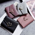 thumbnail image 4 of MesaSe Portefeuille Trifold pour Femmes avec Porte-Cartes en Forme de Cœur, 4 of 12